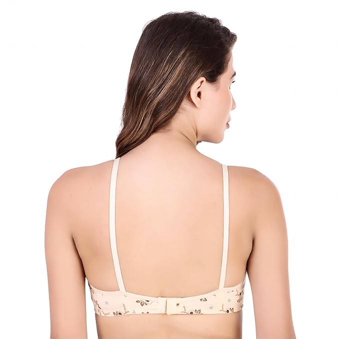 DISHAARA Women's PARI Bra B Cup - Beige | Comfortable Everyday Lingerie | Size 32